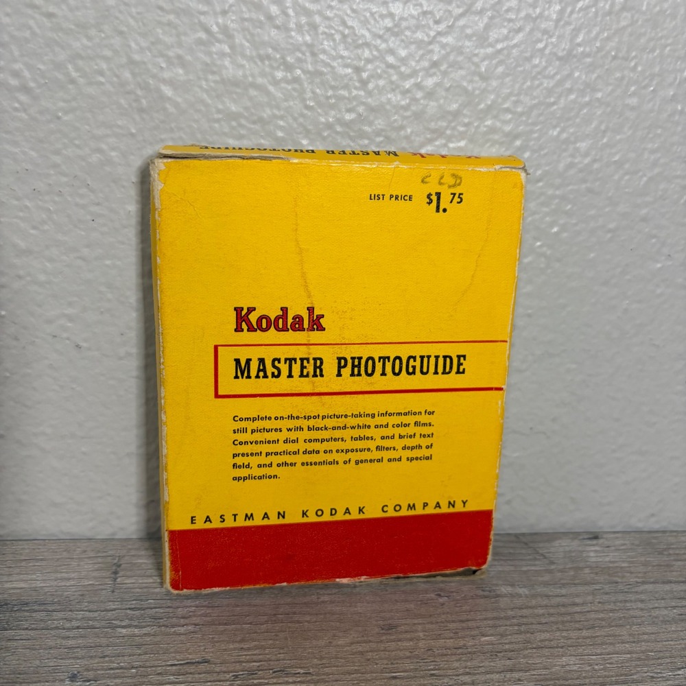 Vintage Kodak Master Photoguide Eastman Kodak Exposure Dial Book with Sleeve